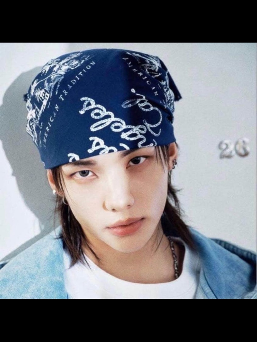 Guess x Hyunjin Seoul Pop-Up Bandana (Brand New) Stray Kids SKZ